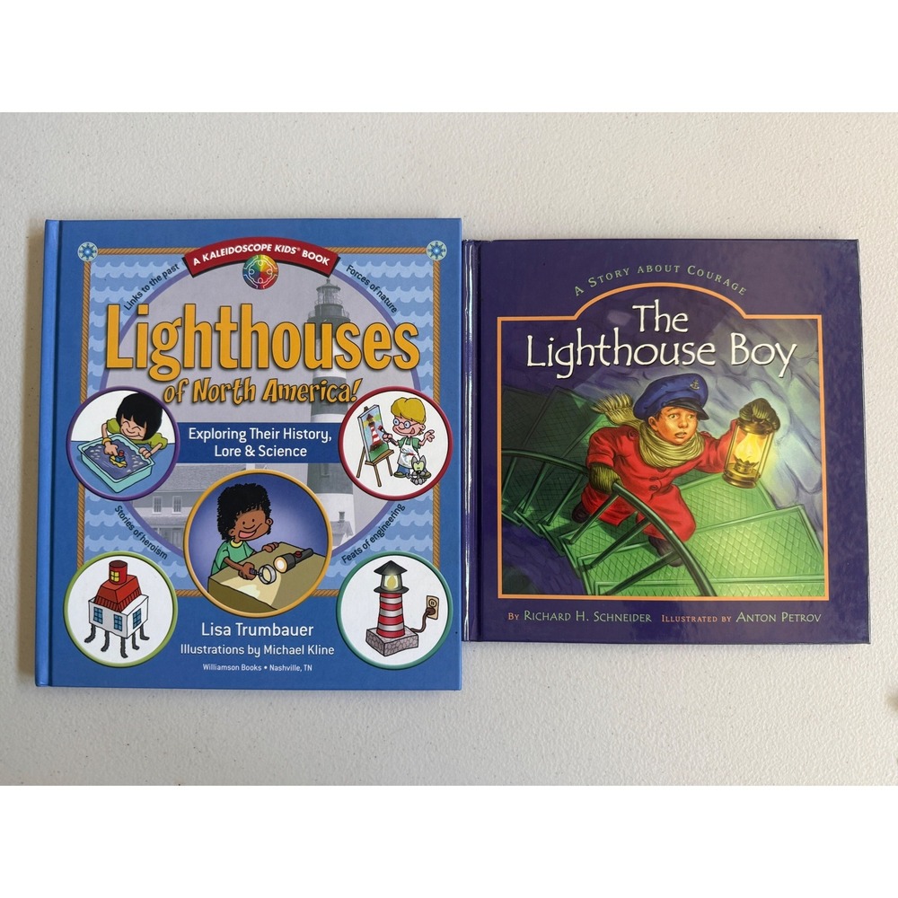 Lighthouse Kids Book Lot North America History Lore Science The Lighthouse‎ Boy